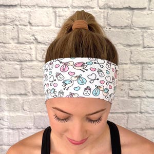 Baby Stork Headband, Nicu Headband, L and D nurse, Midwife, Labor Delivery, OBGYN gift