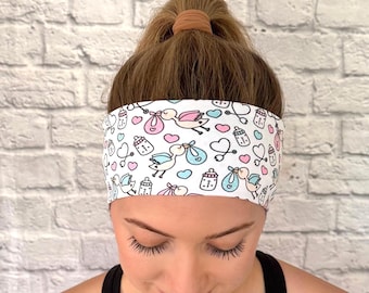Baby Stork Headband, Nicu Headband, L and D nurse, Midwife, Labor Delivery, OBGYN gift