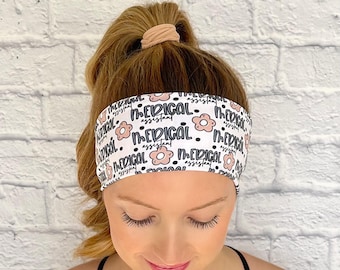 CMA Headband, medical assistant clothing, healthcare hair band accessory