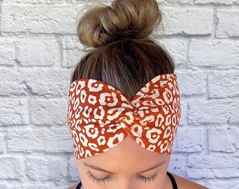 Cheetah Headband, Animal Print,  Leopard Headband, headband for women, nurse headband, fall gift women