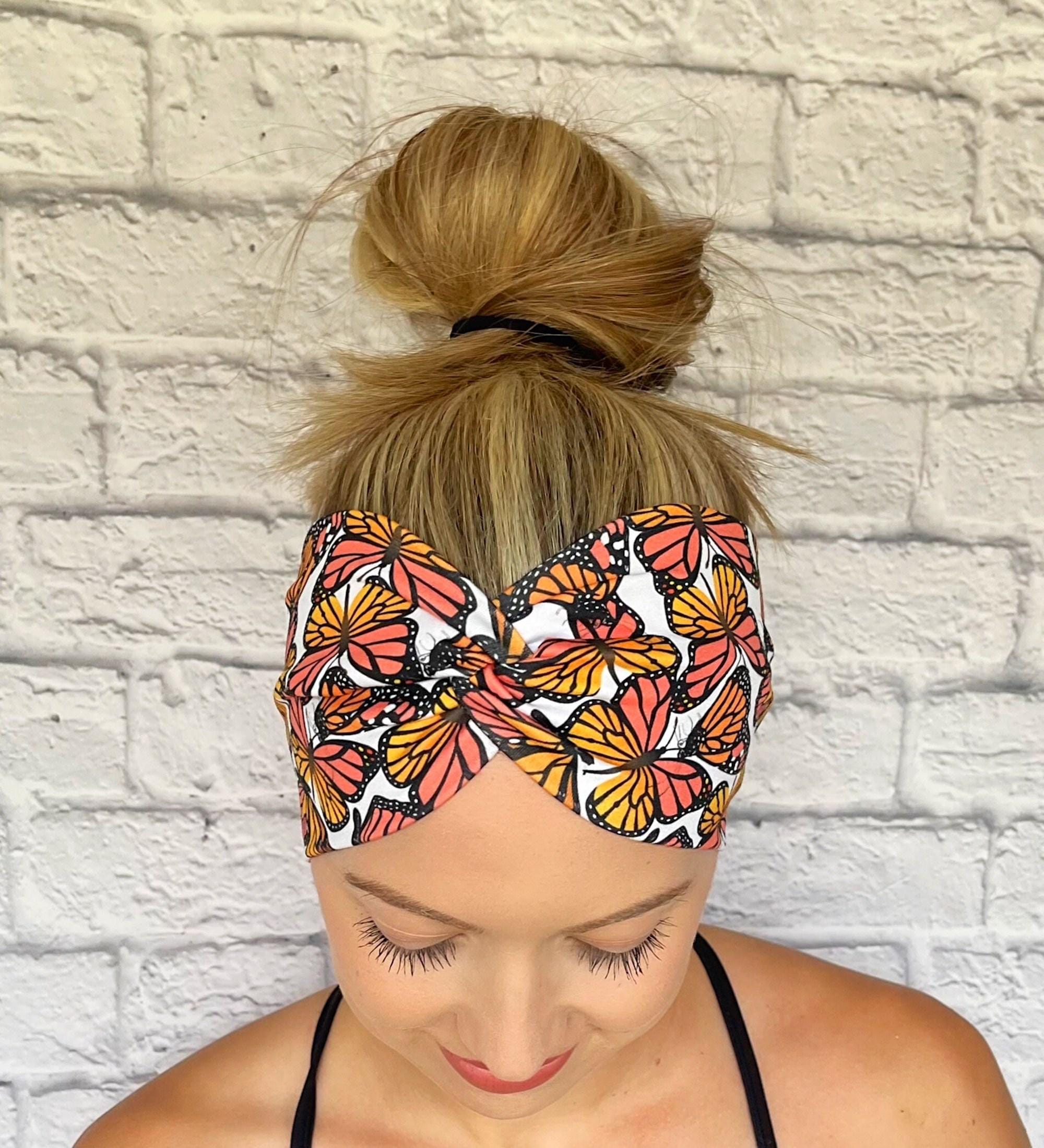 Monarch Butterfly Headband, Wide Non-slip Headband, Outdoor  display picture 2