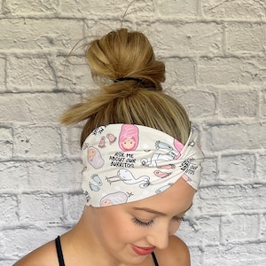 NICU nurse Headband, L and D nurse headband, Midwife, Labor and Delivery gift idea, Baby Shower, Mother Baby, nursery nurse, obgyn headband