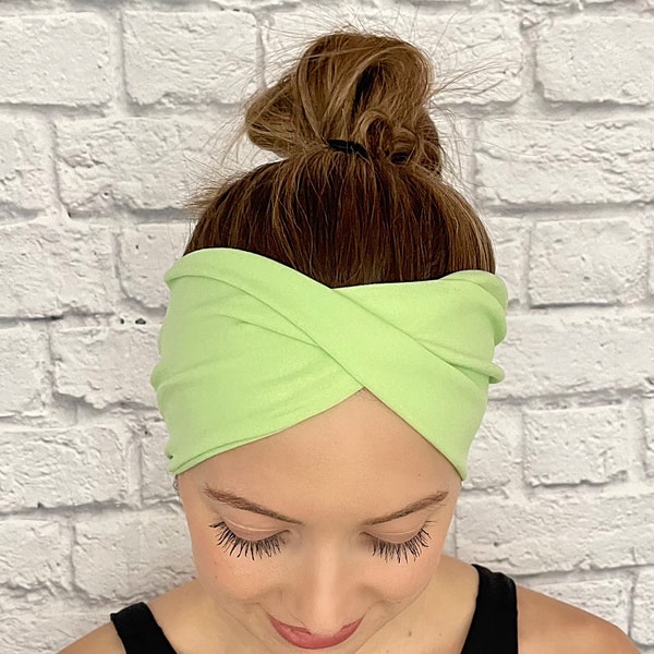 Neon Green Headband, athletic headband, yoga headband, nonslip headband, nurse headband, headband, womens headband