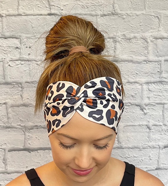 Cheetah print headband deals