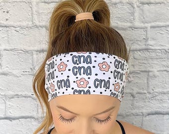 CNA Headband, nurse assistant clothing accessory, medical headband, healthcare worker gift