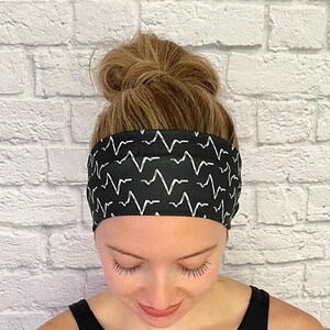 EMT Medical Headband, Cardiac Nurse Gift, nurse accessory, EKG clothing