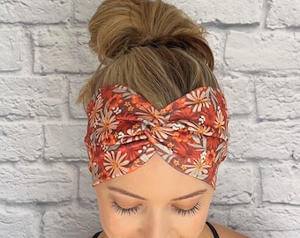 Boho Floral Headband, Autumn Headband, Floral Headband, Fall Accessory, Thanksgiving Headband, Fall flowers