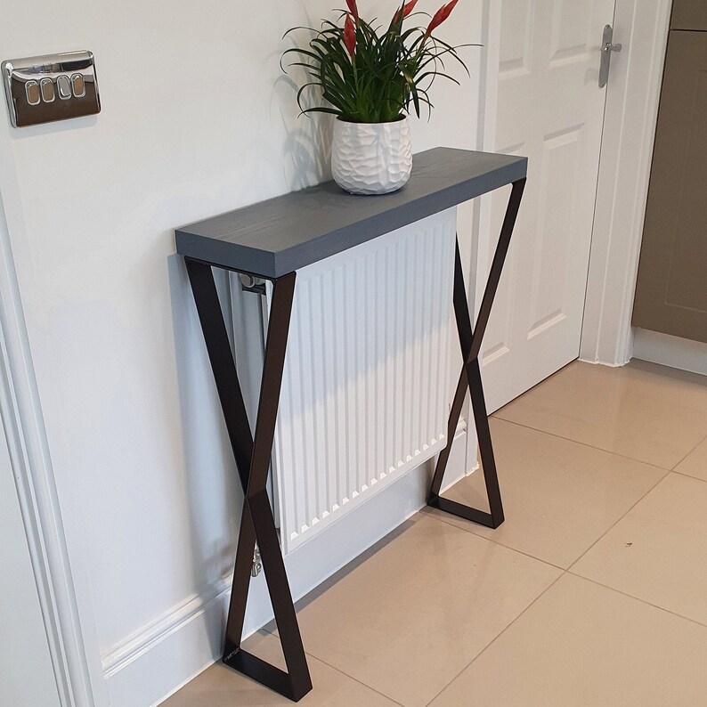 Console Table Moonlight Grey Hallway Table Entryway Etsy