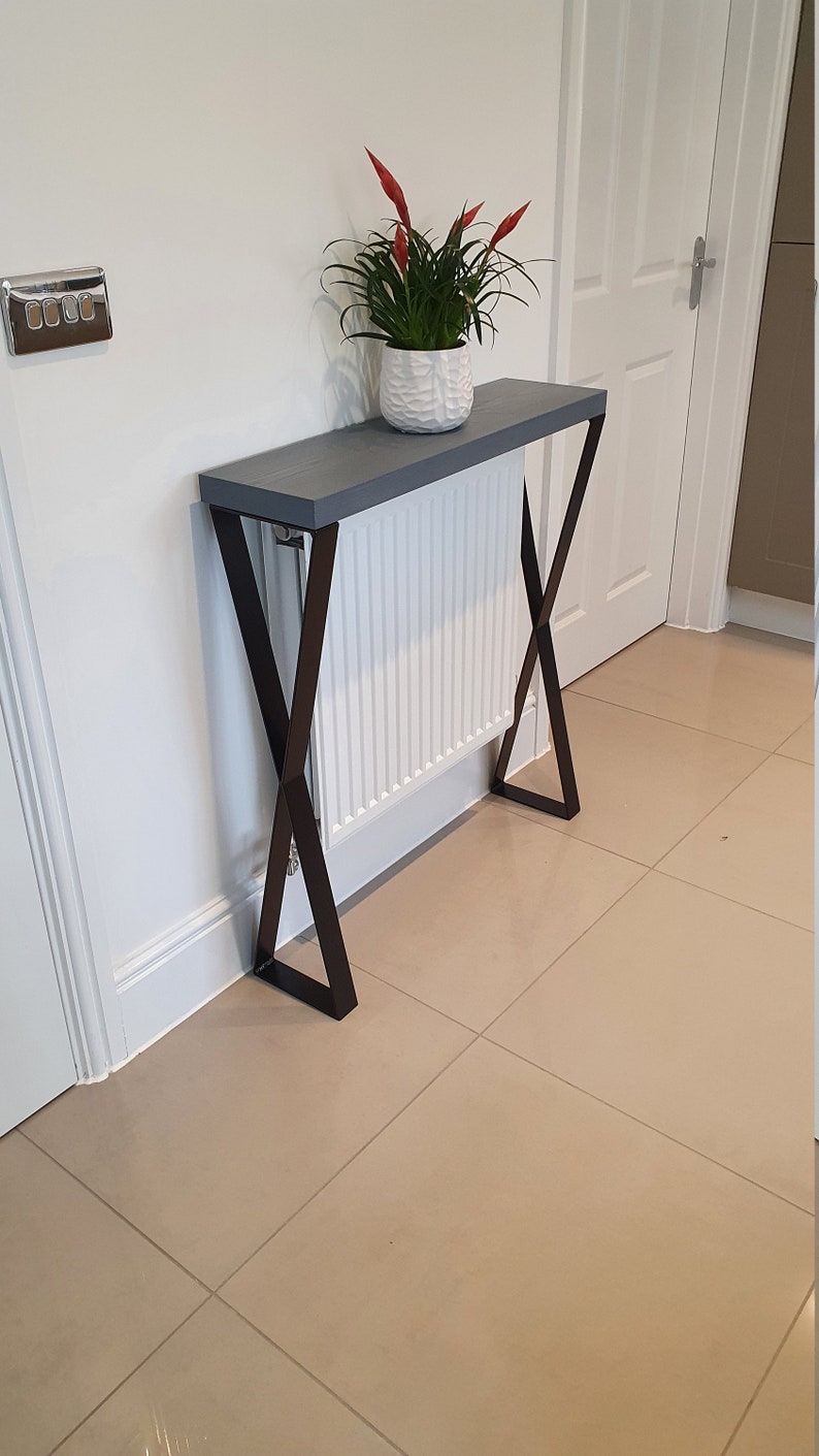 Console Table Moonlight Grey Hallway Table Entryway Etsy