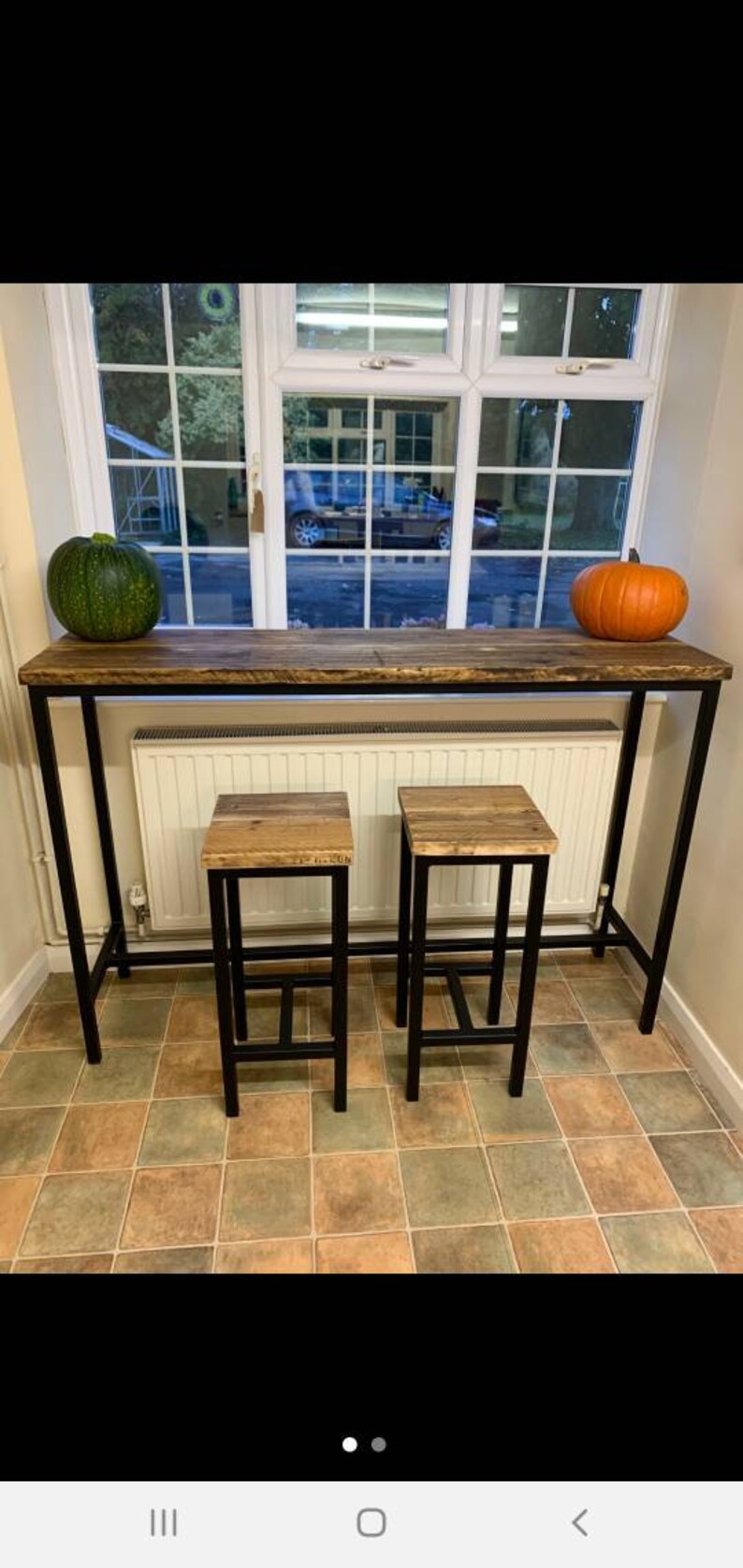 Breakfast Bar & Stool Frames Including Wooden Tops Etsy