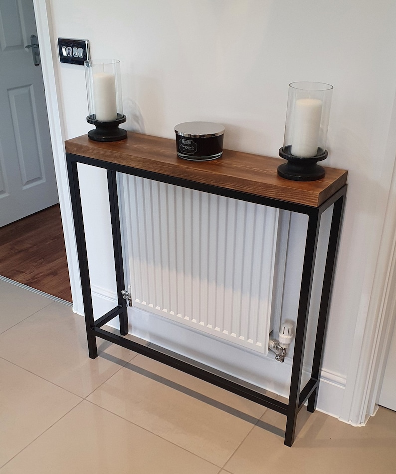Medium Oak Console Table Hallway Table Entryway Table Etsy