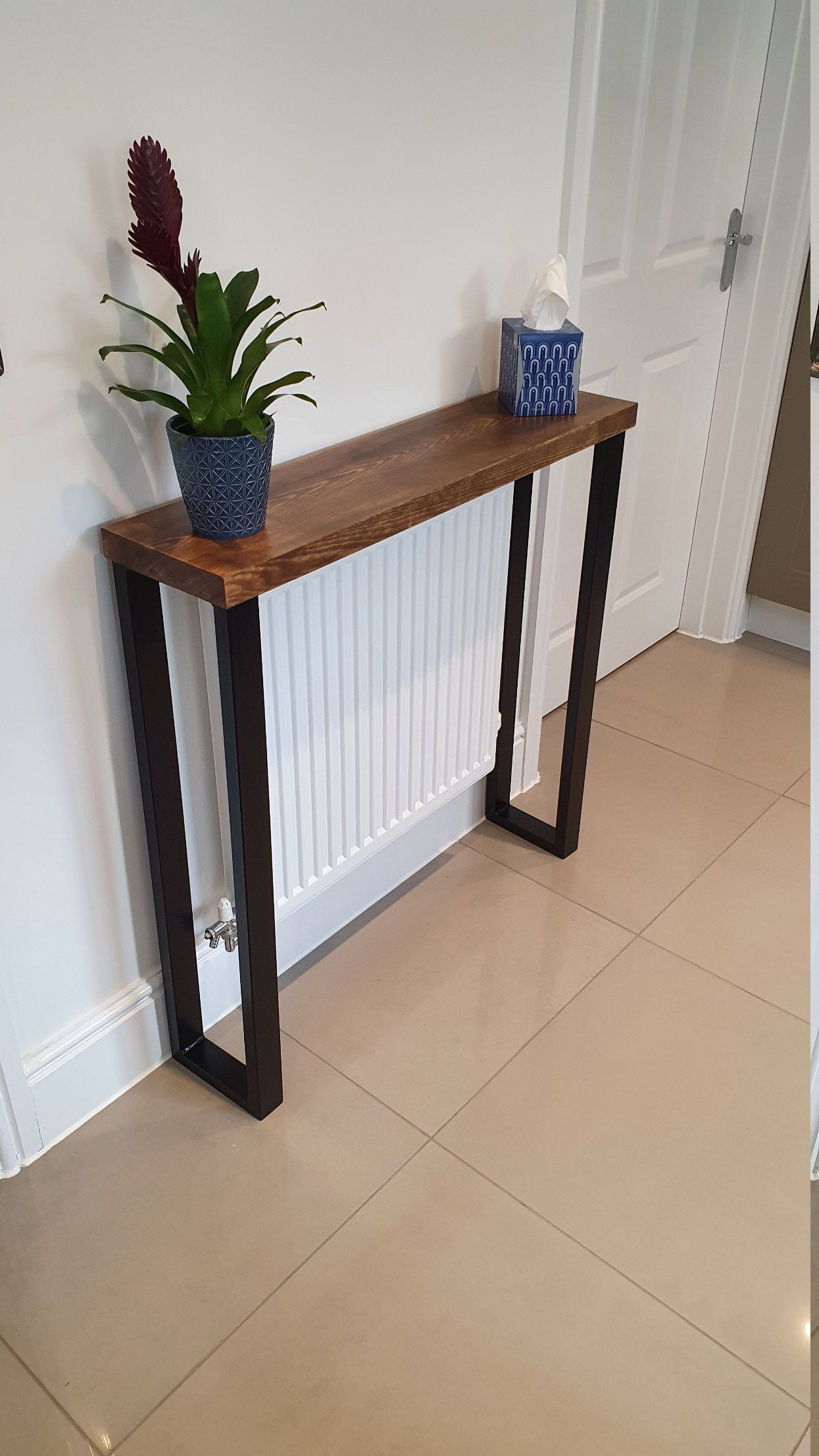 Medium Oak Console Table Hallway Table Entryway Table With Etsy