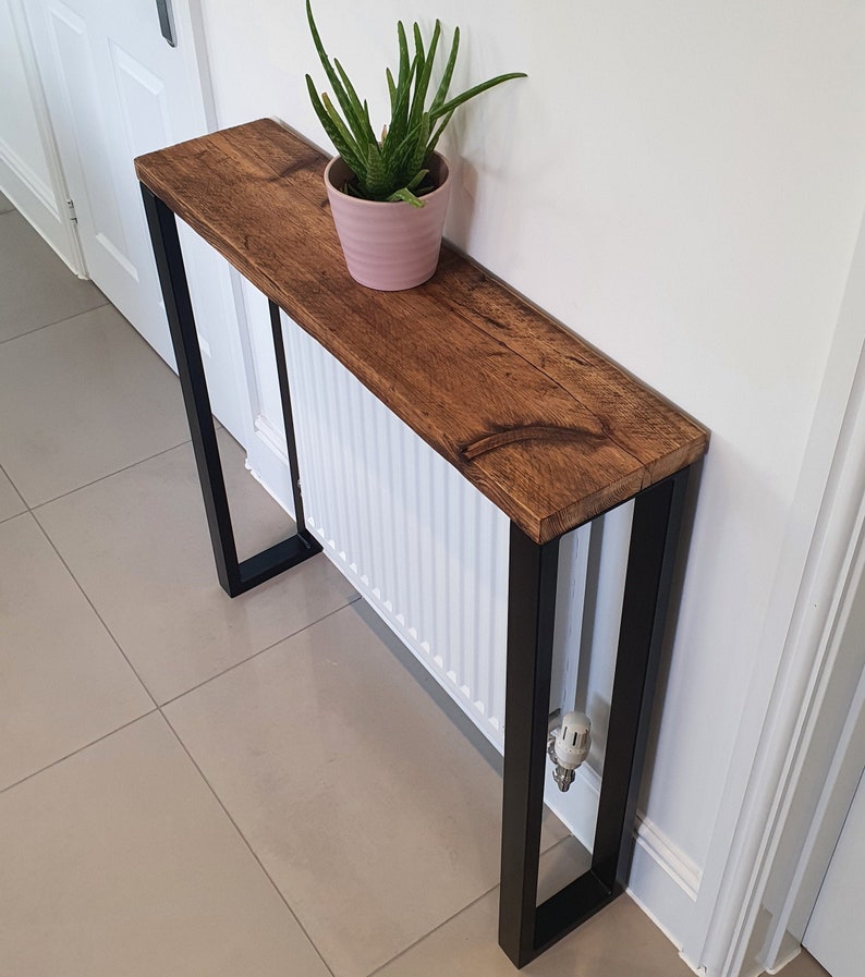 Console Table Reclaimed Timber Hallway Table Entryway Etsy