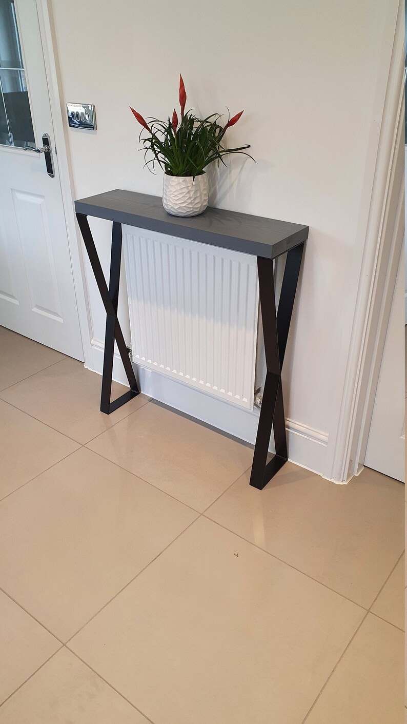Console Table Moonlight Grey Hallway Table Entryway Etsy