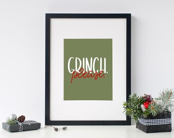 Grinch, alstublieft - digitale afdruk