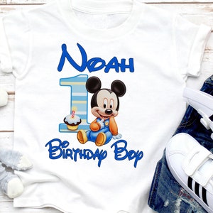mickey mouse 1st birthday t shirt