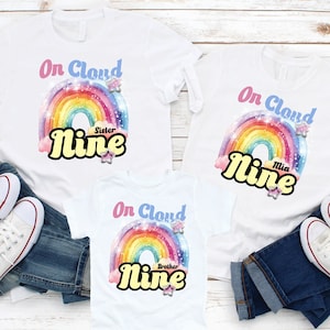 On Cloud Birthday Shirt, On Cloud Birthday T-shirts, Birthday Girl Outfit, Customized, Personalized Birthday Outfit, Outfit, Tee, Girl, P198