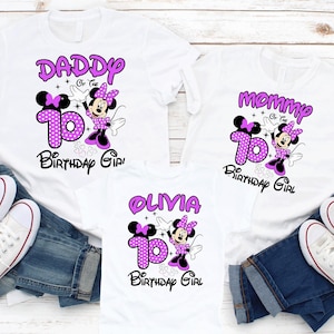 Custom Minnie Birthday Shirt: Personalized Family Matching Bday Gift