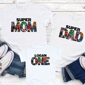 Superhero Shirt, Superhero Birthday Party, Birthday Superhero, Matching Family T-Shirt, Superhero Family Shirt, Superhero Custom Shirt P89