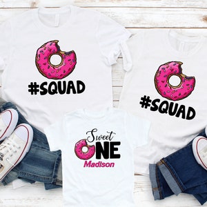 Donut Birthday Family Shirts: Matching Personalized Outfit