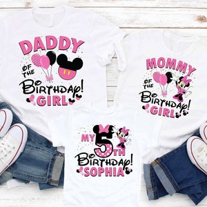 Minnie Birthday Shirt, Custom Minnie Mouse Shirt, Birthday Shirt for Girl, Custom Birthday Shirt, Personalized Shirt, Disney Outfit P142