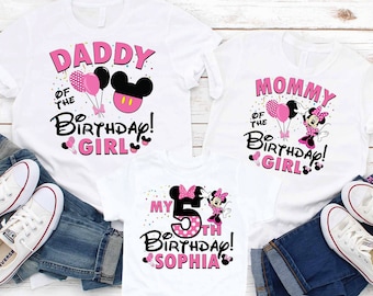 Minnie Birthday Shirt, Custom Minnie Mouse Shirt, Birthday Shirt for Girl, Custom Birthday Shirt, Personalized Shirt, Disney Outfit P142