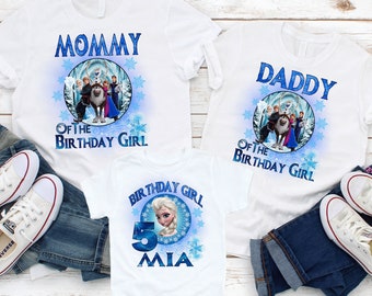 Personalized Frozen Birthday Family Shirts: Elza Anna Tees