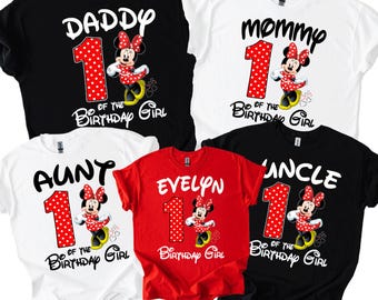 Personalized Minnie Mouse Birthday Shirt: Custom Family Matching P85