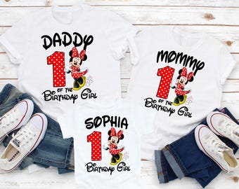 Personalized Minnie Mouse Birthday Shirt: Custom Family Matching P85