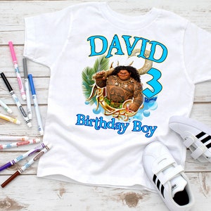 Personalized Maui Moana Birthday T-Shirt: Family Matching Apparel