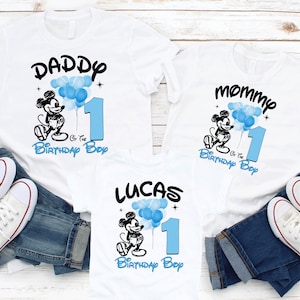 Custom Mickey Mouse Birthday Shirt: Family Matching Party