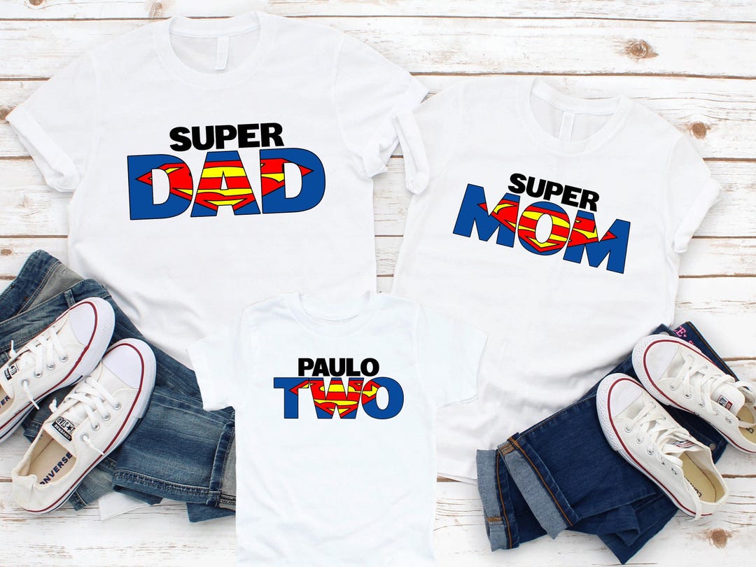 Buy Personalized Superhero Family Matching T-shirt, Birthday Party P194  Online in India