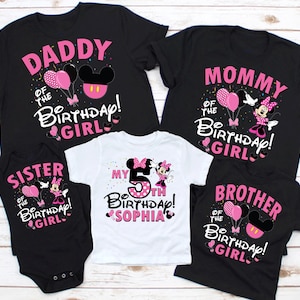 Minnie Birthday Shirt, Custom Minnie Mouse Shirt, Birthday Shirt for Girl, Custom Birthday Shirt, Personalized Shirt, Disney Outfit P142