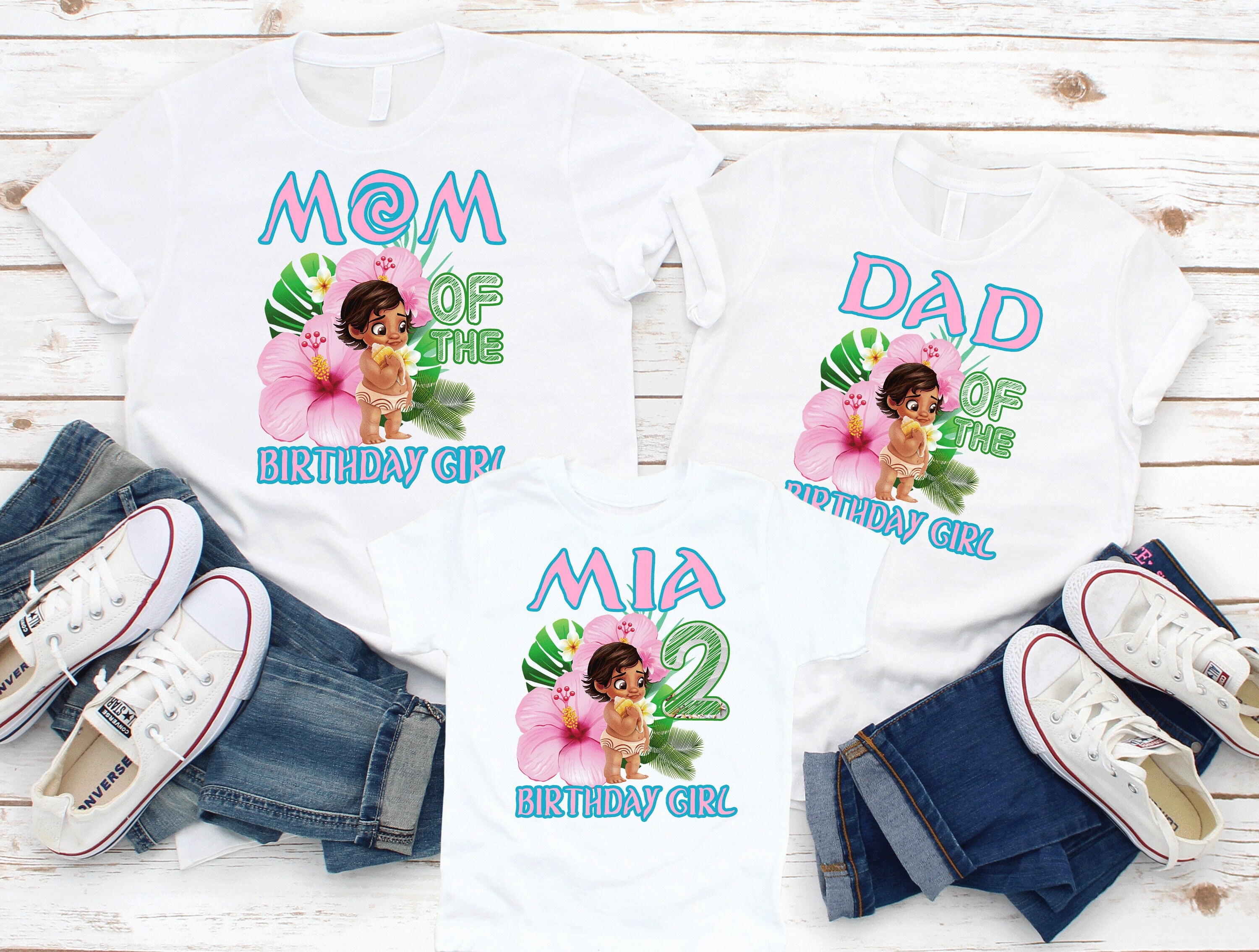 Moana Birthday Shirt, Moana Family Shirts, Baby Moana Family Birthday ...