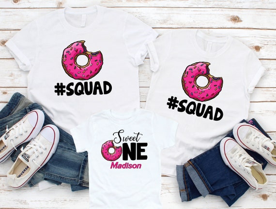 Donut Birthday Family Shirts: Matching Personalized Outfit
