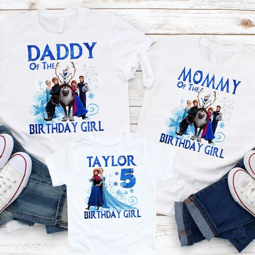 Frozen Family Birthday Shirts Elsa Birthday Shirt Frozen Etsy