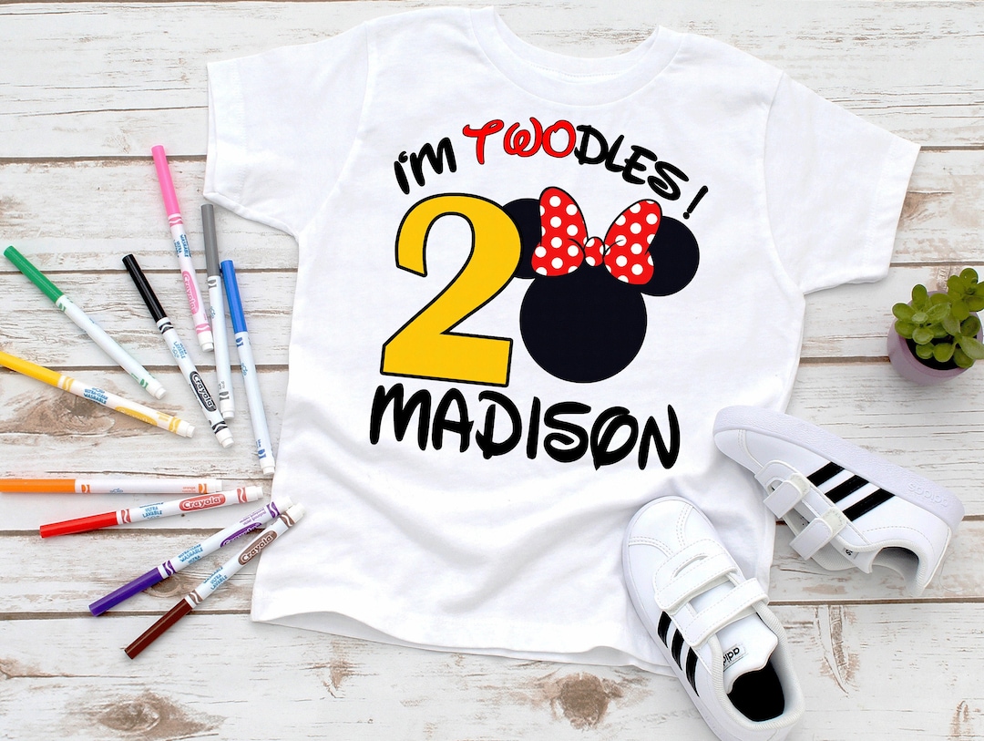 Im Twodles Birthday Shirt Mickey Minnie Mouse Shirt 2nd Birthday