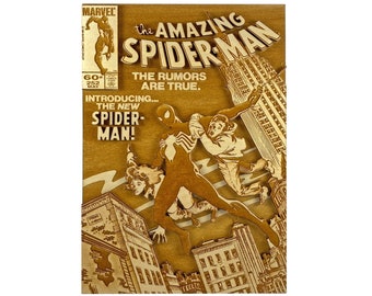 Amazing Spiderman 252 | 3d Wooden Comic Book | Modern Age Comic Book Cover