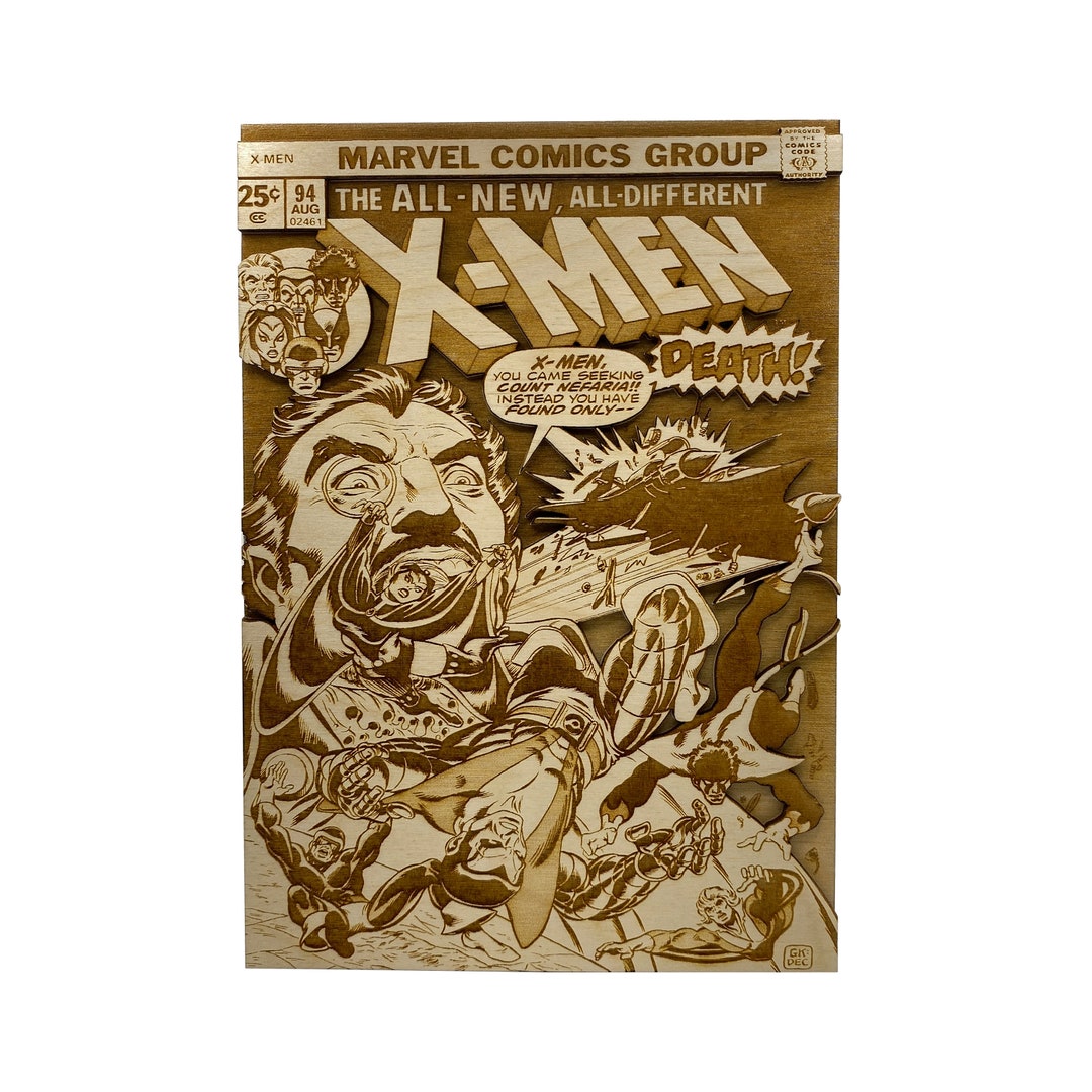 X-men 94 | the All-new, All-different X-men | 3d Wooden Comic Book ...