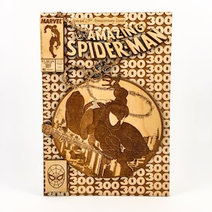 Amazing Spiderman 300 | 3d Wooden Comic Book | Modern Age Comic Book Cover
