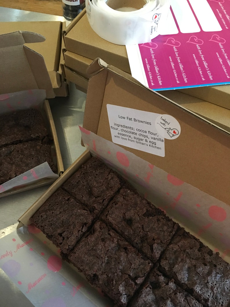 Skinny Boxed Brownies Etsy