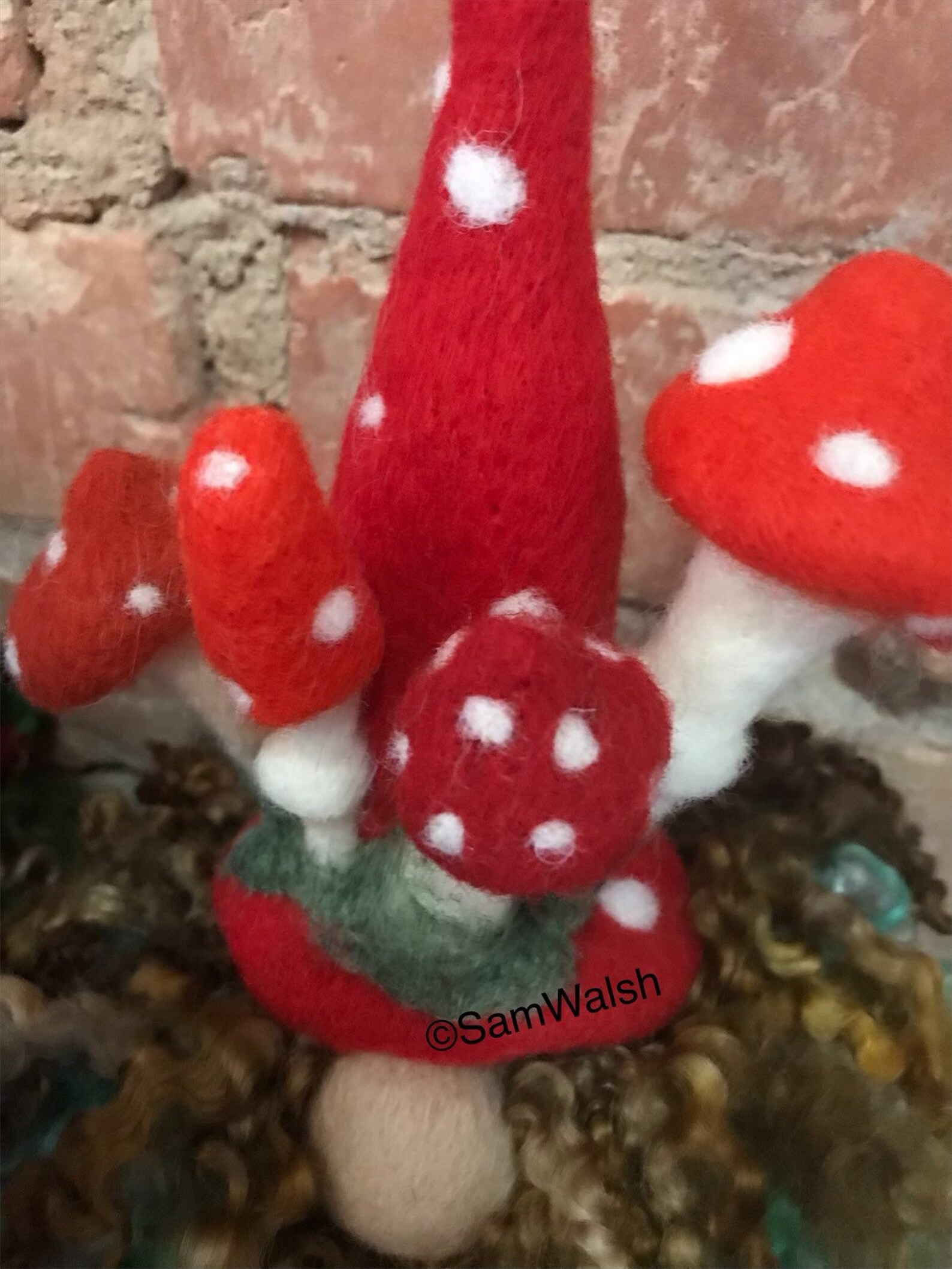 Needle Felted gnome. Felted Sitting Tomte. Felted gnome . Etsy