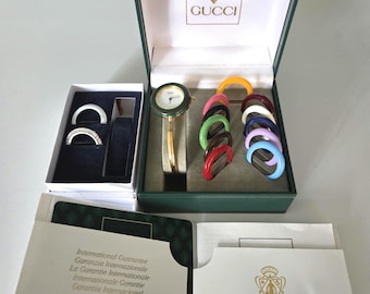 Gucci watch Timepieces 1997 original bangle watch multi-bezel