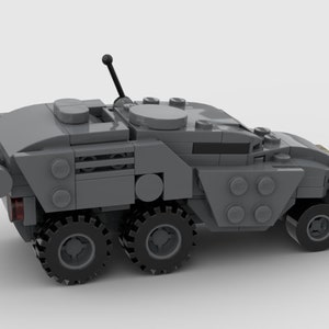Digital Instructions Only, M126 Ant-Eater All Terrain Vehicle, Transport, Compatible With All Major Building Block Brands