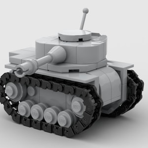 Digital Instructions Only!! for M111 Beetle Micro Tank, Compatible With All Major Building Block Brands, MOC