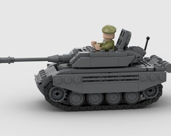 Digital Instructions Only, M13A8 Colossus Mk. III Mini Tank, Compatible With All Major Building Block Brands