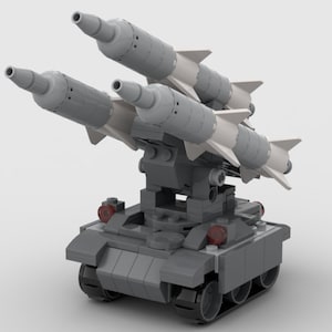 Digital Instructions Only, SSTAMS-1 Surface-To-Air Missile Carrier, Tank, Compatible With All Major Building Block Brands