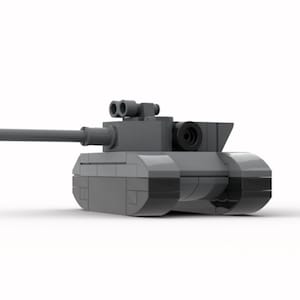 Digital Instructions Only, T-20 &quot;Solid State&quot; Micro Tank, Compatible With All Major Building Block Brands