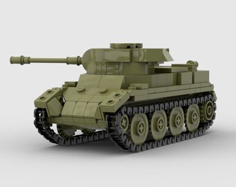 Digital Instructions Only, Soviet WWII BT-7M 1942 Light Fast Tank, Compatible With All Major Building Block Brands
