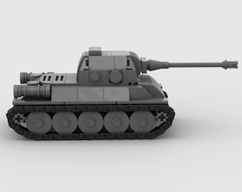 Digital Instructions Only, T-34/60m Soviet WWII Tank, Compatible With All Major Building Block Brands